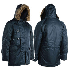 Куртка парка Аляска с мехом US N3B TEESAR® PARKA Синяя, S