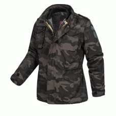 Куртка со съемной подкладкой SURPLUS REGIMENT M 65 JACKET Washed black camo