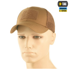 M-Tac бейсболка тактическая с сеткой Elite Flex Coyote Brown