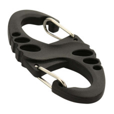 M-Tac карабин S-Hook пластиковый Black