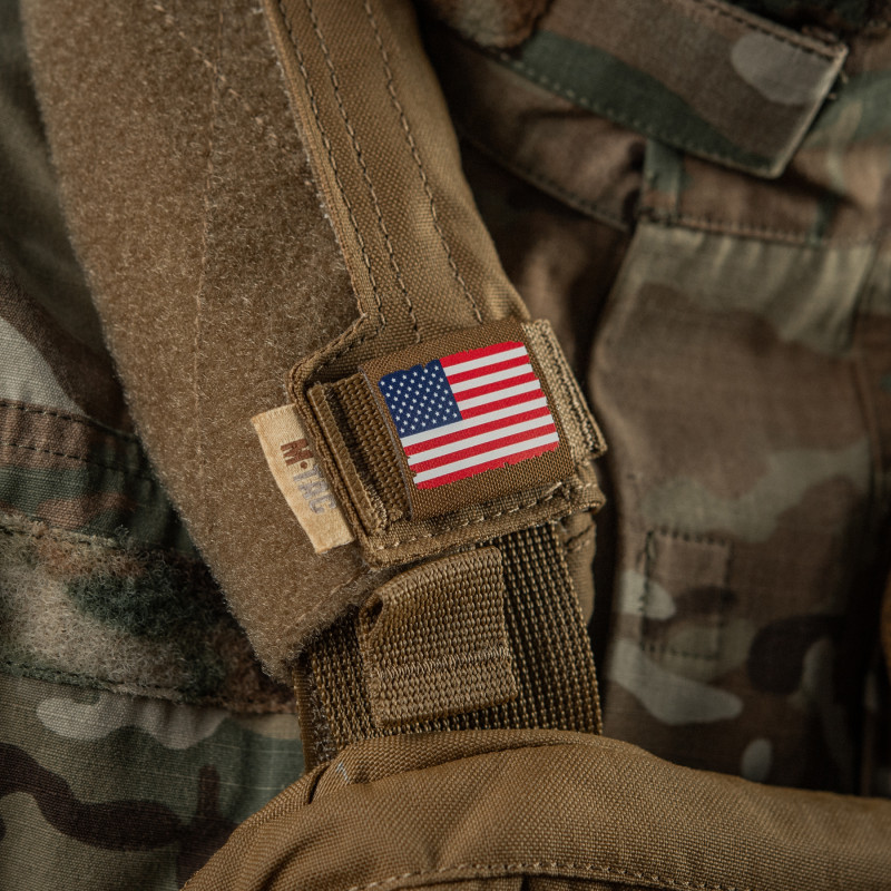M-Tac MOLLE Patch флаг США Full Color/Coyote