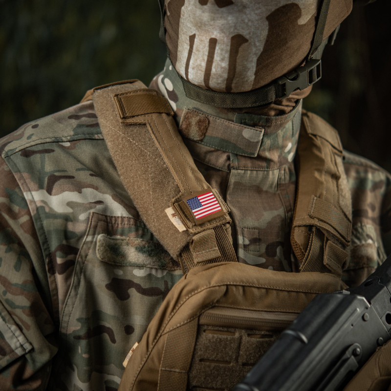 M-Tac MOLLE Patch флаг США Full Color/Coyote