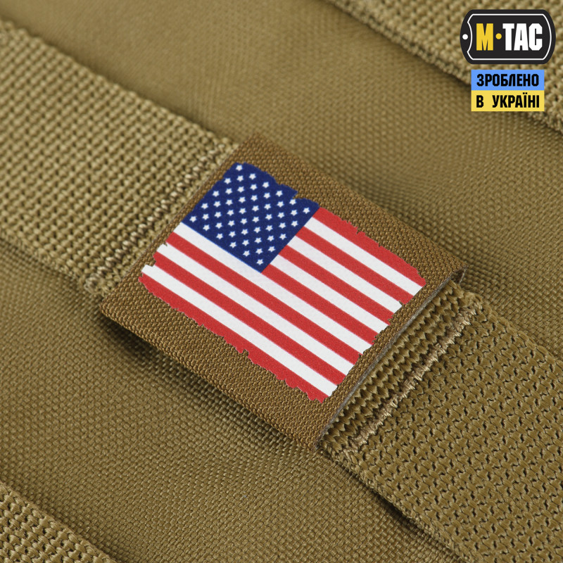 M-Tac MOLLE Patch флаг США Full Color/Coyote