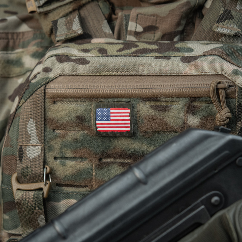 M-Tac MOLLE Patch флаг США Full Color/Ranger Green