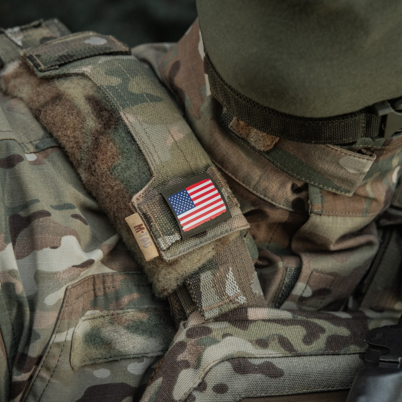 M-Tac MOLLE Patch флаг США Full Color/Ranger Green