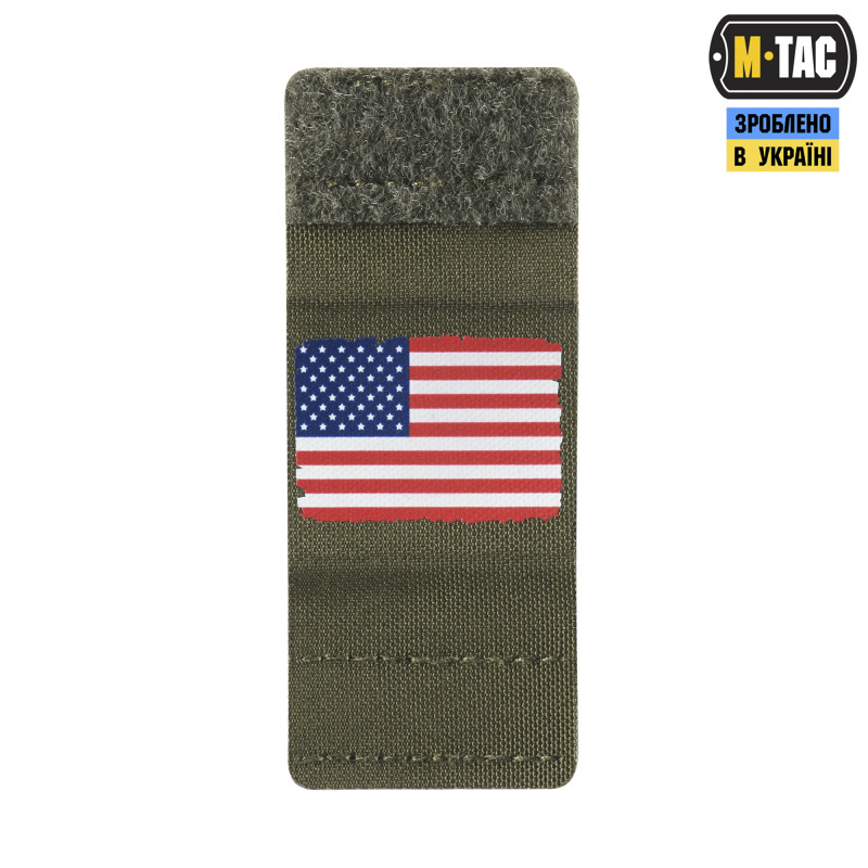 M-Tac MOLLE Patch флаг США Full Color/Ranger Green