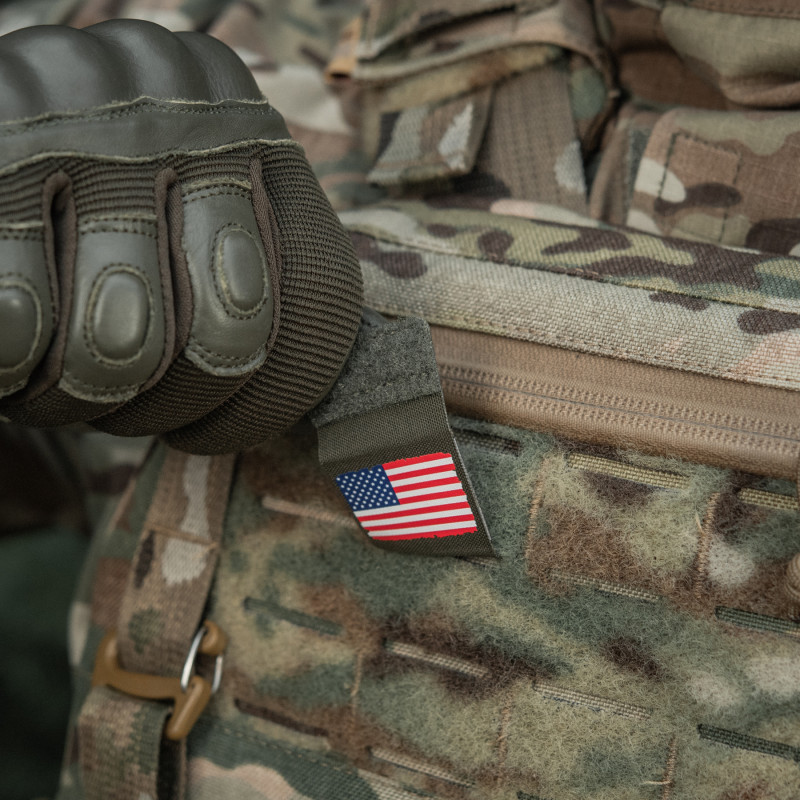 M-Tac MOLLE Patch флаг США Full Color/Ranger Green