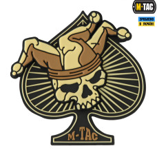 M-Tac нашивка Ace of Spades 3D ПВХ чорний/койот
