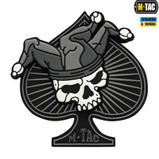 M-Tac нашивка Ace of Spades 3D ПВХ чорний/білий