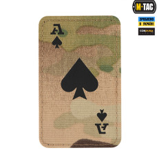 M-Tac нашивка Ace of Spades Laser Cut Multicam/Black