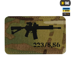 M-Tac нашивка AR-15 .223/5,56 Laser Cut Multicam/Black