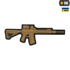 M-Tac нашивка AR-15 3D ПВХ койот