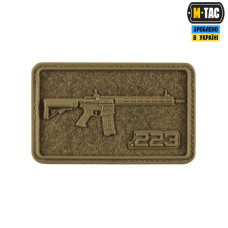 M-Tac нашивка AR-15 Velcro/PVC Coyote