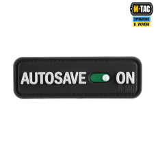 M-Tac нашивка Autosave PVC Black