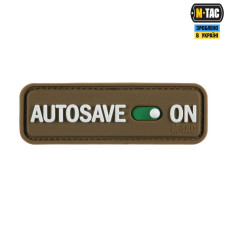 M-Tac нашивка Autosave PVC Coyote
