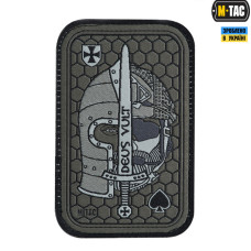 M-Tac нашивка Deus Vult Ace (жаккард) олива