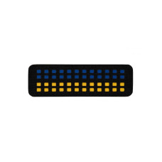 M-Tac нашивка прапор України 25х80 Laser Cut Black/Yellow/Blue