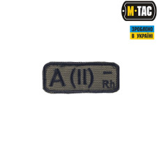 M-Tac нашивка группа крови A(II) Rh- олива