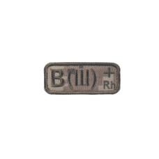 M-Tac нашивка група крові B(III) Rh+ MM14