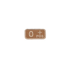 M-Tac нашивка группа крови O+ Pos хаки