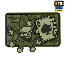 M-Tac нашивка Joker Skull 3D PVC Olive