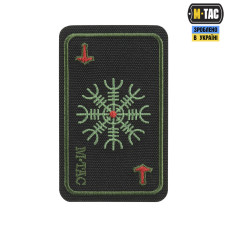 M-Tac нашивка карта Компас Вікінгів (вишивка) Black/Olive