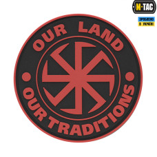 M-Tac нашивка Our Land PVC Red