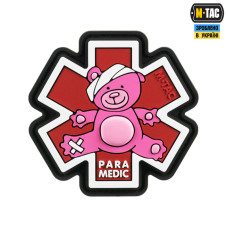 M-Tac нашивка Paramedic Медвідь (PVC) Pink/Black