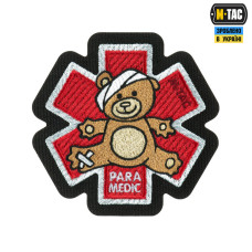 M-Tac нашивка Paramedic Ведмідь (вышивка) Bronze/Black