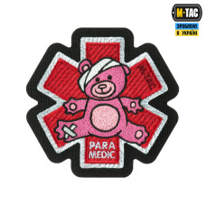 M-Tac нашивка Paramedic Медвідь (вишивка) Pink/Black