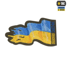 M-Tac нашивка прапор України бойовий реверс (вишивка) Ranger Green