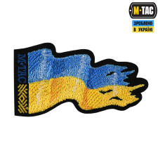 M-Tac нашивка прапор України бойовий (вишивка) Black