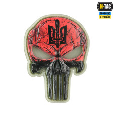 M-Tac нашивка Punisher Червоний GID