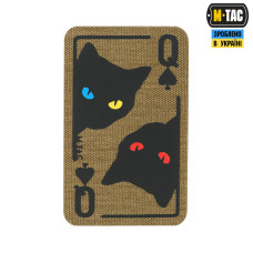 M-Tac нашивка Queen of spades Coyote/Black