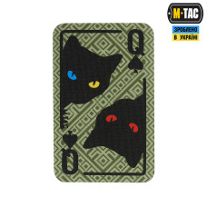 M-Tac нашивка Queen of spades (Орнамент) Olive