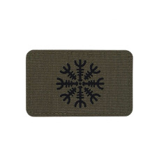 M-Tac нашивка Шлем Ужаса горизонтальная Laser Cut Ranger Green/Black