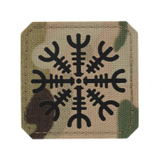 M-Tac нашивка Шлем Ужаса Laser Cut Multicam/Black