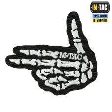 M-Tac нашивка Skeleton shooter (вышивка) Black