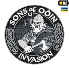 M-Tac нашивка Sons of Odin 3D PVC Black/Grey