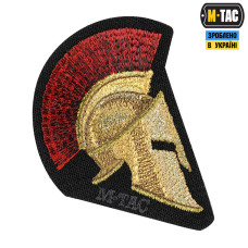 M-Tac нашивка Spartan Helmet (вишивка) Black