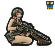 M-Tac нашивка Tactical girl №2 PVC MC