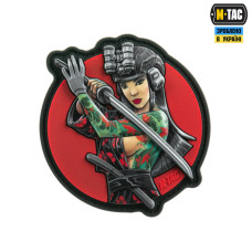 M-Tac нашивка Tactical girl №3 Водограй Бірюза PVC