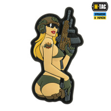 M-Tac нашивка Tactical girl №4 PVC Blonde