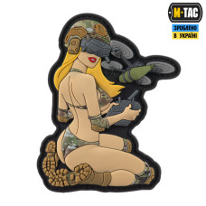 M-Tac нашивка Tactical girl №6 PVC Yellow/MC V2