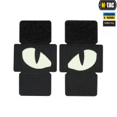 M-Tac нашивка Tiger Eyes Laser Cut (пара) Black