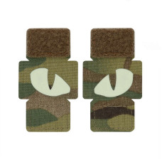 M-Tac нашивка Tiger Eyes Laser Cut (пара) Multicam