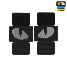 M-Tac нашивка Tiger Eyes Laser Cut (пара) Reflective Black