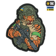 M-Tac нашивка Тигр Зелений скотч PVC olive