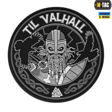 M-Tac нашивка Til Valhall ПВХ сіро-чорна