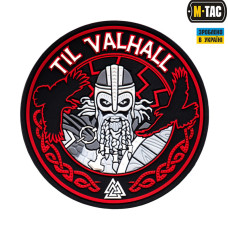M-Tac нашивка Til Valhall ПВХ червоно-чорна